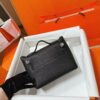 Joe Luxury Mini Kelly 2424 Swift Leather Black Silver Hardware 21cm Full Handmade