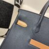 Birkin 30cm Colormatic Silver Buckle Swift 2Z Midnight Blue Top Quality Handmade In Stock