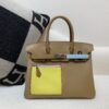 Birkin 30cm Colormatic silver buckle Swift 0M Chai top quality handmade