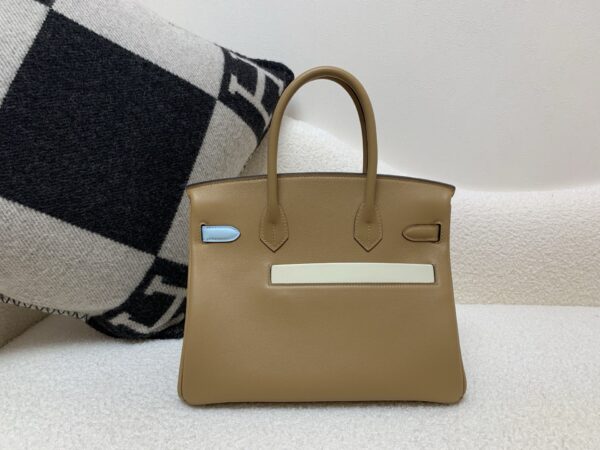 Birkin 30cm Colormatic silver buckle Swift 0M Chai top quality handmade