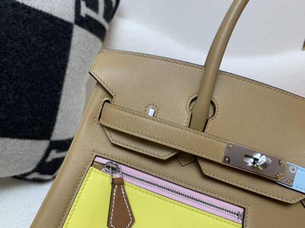 Birkin 30cm Colormatic silver buckle Swift 0M Chai top quality handmade
