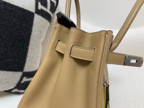 Birkin 30cm Colormatic silver buckle Swift 0M Chai top quality handmade