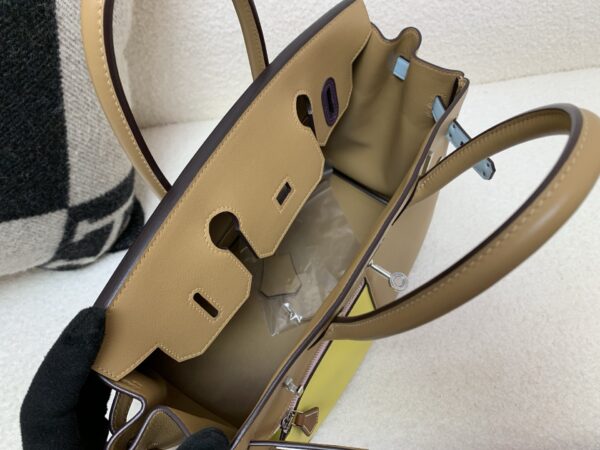Birkin 30cm Colormatic silver buckle Swift 0M Chai top quality handmade