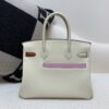 Birkin 30cm Colormatic Gold Buckle Swift i2 Nata 0M Chai 6C 9R X9 CK37 Golden T0 Top Quality Handmade
