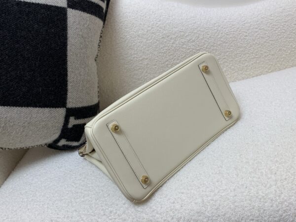 Birkin 30cm Colormatic Gold Buckle Swift i2 Nata 0M Chai 6C 9R X9 CK37 Golden T0 Top Quality Handmade