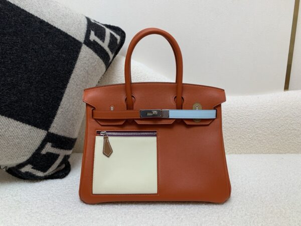 Full Handmade Birkin 30cm Colormatic silver buckle Swift Leather