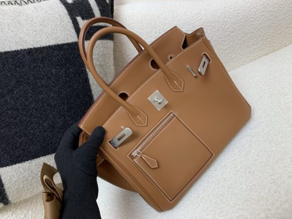 Top Quality Birkin 30cm CK37 Colormatic Swift Leather Silver Buckle