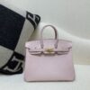 Full Handmade Top Quality Birkin 25CM M7 Chevre Leather Gold Hardware