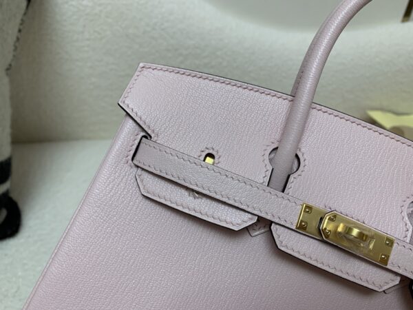 Full Handmade Top Quality Birkin 25CM M7 Chevre Leather Gold Hardware