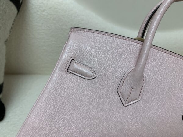 Full Handmade Top Quality Birkin 25CM M7 Chevre Leather Gold Hardware