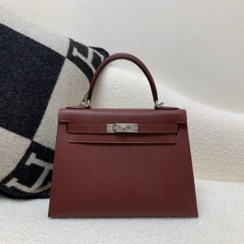 wsxc1757697043365_0 Top Quality Kelly 28CM 0G Epsom Leather Silver Hardware