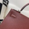 Top Quality Kelly 28CM 0G Epsom Leather Silver Hardware
