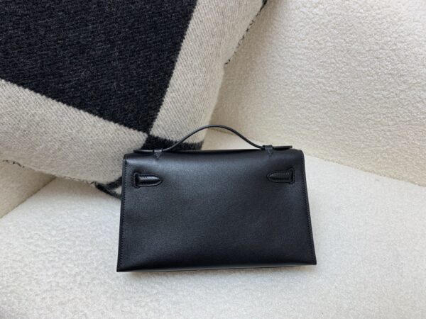 Global Sales Kelly Pochette 22CM Swift Leather Silver Hardware 89 Nior