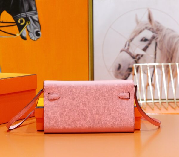 Joe Luxury Kelly ToGo Epsom Leather Cream Pink Silver Hardware 20cm Full Handmade