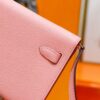 Joe Luxury Kelly ToGo Epsom Leather Cream Pink Silver Hardware 20cm Full Handmade