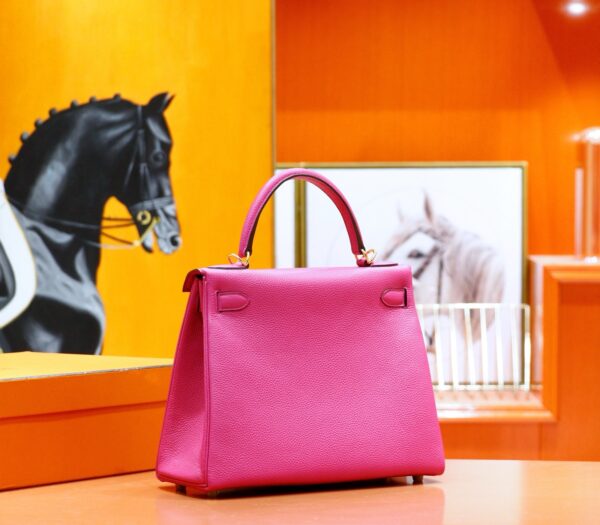 Joe Luxury Kelly Togo Leather Rose Pink Gold Hardware 25cm Full Handmade