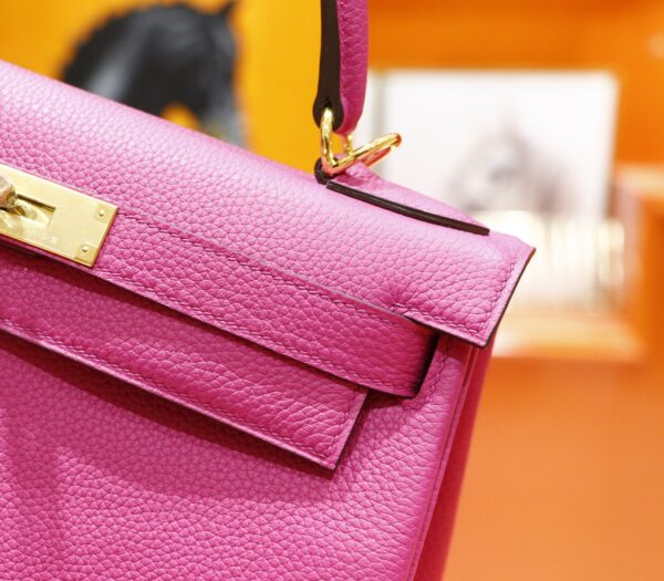 Joe Luxury Kelly Togo Leather Rose Pink Gold Hardware 25cm Full Handmade