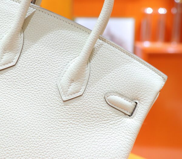 Joe Luxury Birkin Togo Leather Cream White Gold Hardware 25cm Full Handmade