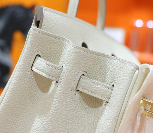 Joe Luxury Birkin Togo Leather Cream White Gold Hardware 25cm Full Handmade
