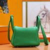 Joe Luxury Mini Lindy Togo Leather Fresh Green Silver Hardware 20cm Full Handmade