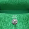 Joe Luxury Mini Lindy Togo Leather Fresh Green Silver Hardware 20cm Full Handmade