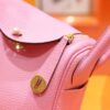 Joe Luxury Mini Lindy Togo Leather Sakura Pink Gold Hardware 20cm Full Handmade