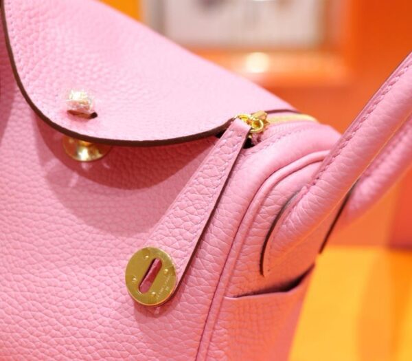 Joe Luxury Mini Lindy Togo Leather Sakura Pink Gold Hardware 20cm Full Handmade