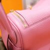 Joe Luxury Mini Lindy Togo Leather Sakura Pink Gold Hardware 20cm Full Handmade