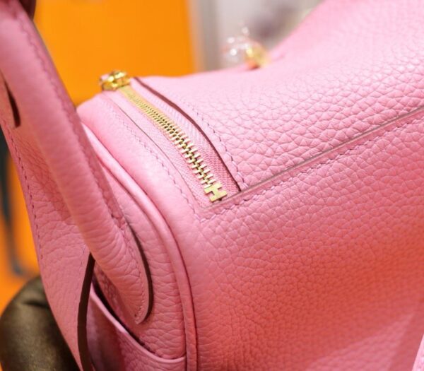 Joe Luxury Mini Lindy Togo Leather Sakura Pink Gold Hardware 20cm Full Handmade