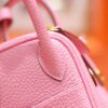 Joe Luxury Mini Lindy Togo Leather Sakura Pink Gold Hardware 20cm Full Handmade