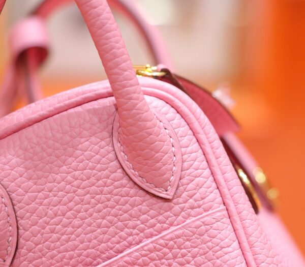 Joe Luxury Mini Lindy Togo Leather Sakura Pink Gold Hardware 20cm Full Handmade