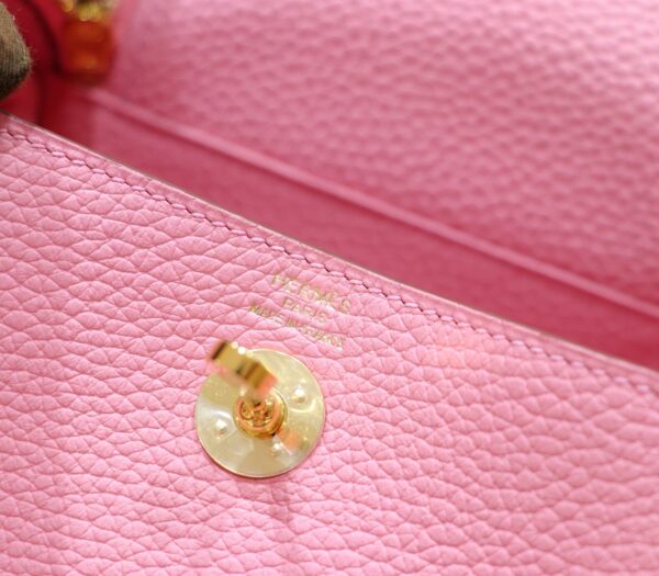 Joe Luxury Mini Lindy Togo Leather Sakura Pink Gold Hardware 20cm Full Handmade