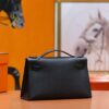 wsxc1764761835364_2 Joe Luxury Mini Kelly Pochette Epsom Leather CK89 Black Silver Hardware 22cm Full Handmade