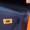 Joe Luxury Mini Kelly Pochette Epsom Leather Gem Blue Gold Hardware 22cm Full Handmade