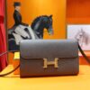 Joe Luxury Constance To Go Epsom Leather Deep Grey Gold Hardware 20cm Full Handmade