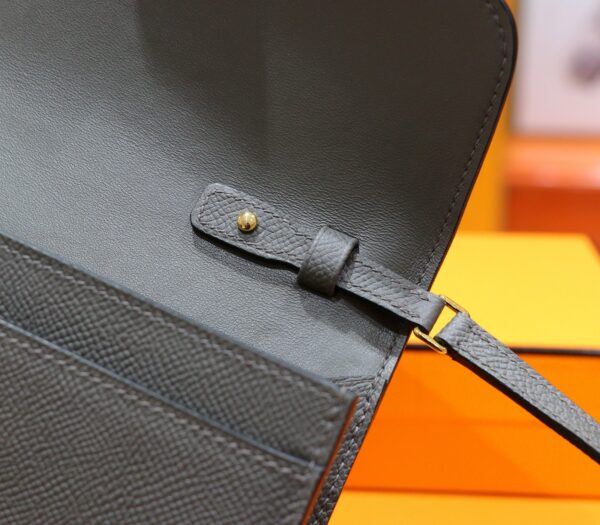 Joe Luxury Constance To Go Epsom Leather Deep Grey Gold Hardware 20cm Full Handmade