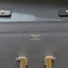 Joe Luxury Constance To Go Epsom Leather Deep Grey Gold Hardware 20cm Full Handmade
