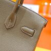 Joe Luxury Birkin Togo Leather Etoupe Grey Gold Hardware 30cm Full Handmade