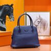 Joe Luxury Bolide Epsom Leather Gem Blue Gold Hardware 27cm Full Handmade