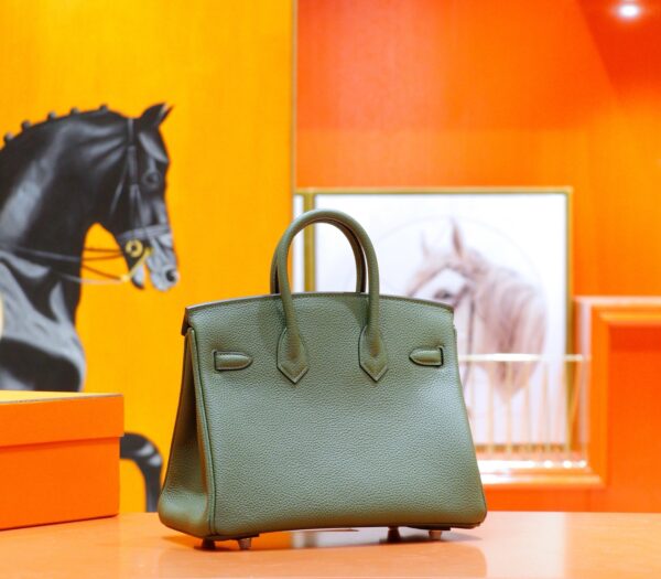 Joe Luxury Birkin Togo Leather Olive Green Gold Hardware 25cm Full Handmade