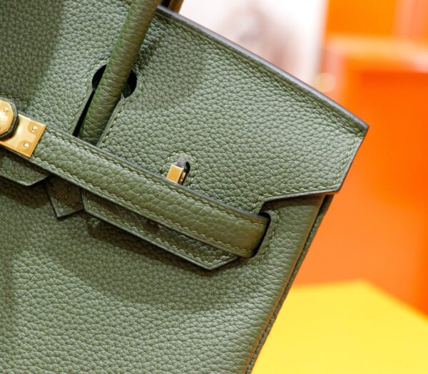 Joe Luxury Birkin Togo Leather Olive Green Gold Hardware 25cm Full Handmade