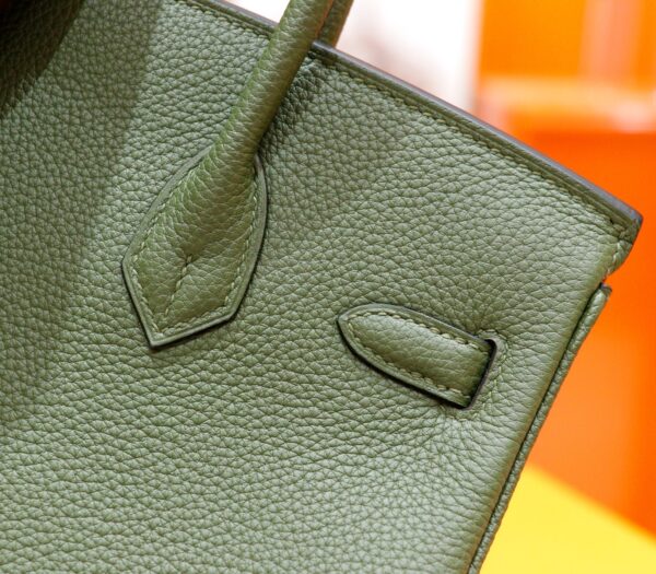Joe Luxury Birkin Togo Leather Olive Green Gold Hardware 25cm Full Handmade