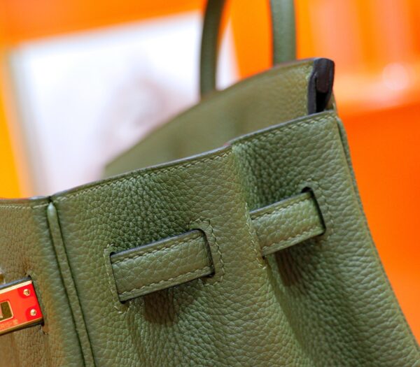 Joe Luxury Birkin Togo Leather Olive Green Gold Hardware 25cm Full Handmade