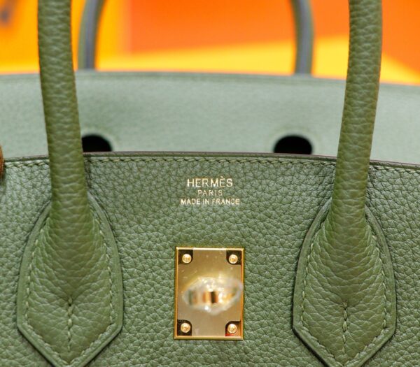 Joe Luxury Birkin Togo Leather Olive Green Gold Hardware 25cm Full Handmade