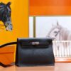 Joe Luxury Kelly Danse Evercolor Leather CK89 Black Silver Hardware 22cm Full Handmade