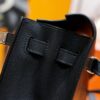 Joe Luxury Kelly Danse Evercolor Leather CK89 Black Silver Hardware 22cm Full Handmade