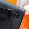 Joe Luxury Kelly Danse Evercolor Leather CK89 Black Silver Hardware 22cm Full Handmade