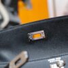 Joe Luxury Kelly Danse Evercolor Leather CK89 Black Silver Hardware 22cm Full Handmade
