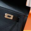 Joe Luxury Kelly Danse Evercolor Leather CK89 Black Silver Hardware 22cm Full Handmade