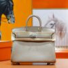 Joe Luxury Birkin Swift Leather Turtledove Grey Silver Hardware 25cm Full Handmade